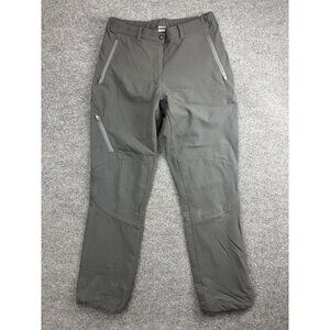 Mountain Equipment Co-Op Pants Womens 12 Gray‎ Softshell Hiking Outdoor Stretch